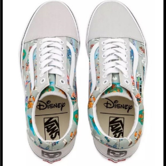 Vans Shoes - Vans Old Skool Disney 50th‎ Walt Disney World Map